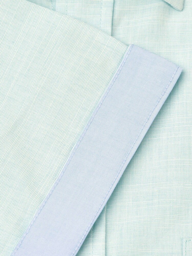 Πράσινο - Brook Taverner Textured 100% Cotton Πουκάμισα - Εικόνα 6 από 6