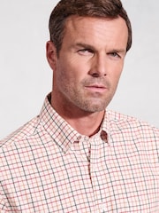 Brook Taverner Red Tattersall Check 100% Cotton Shirt - Image 2 of 6