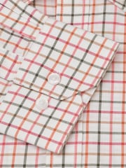 Brook Taverner Red Tattersall Check 100% Cotton Shirt - Image 6 of 6