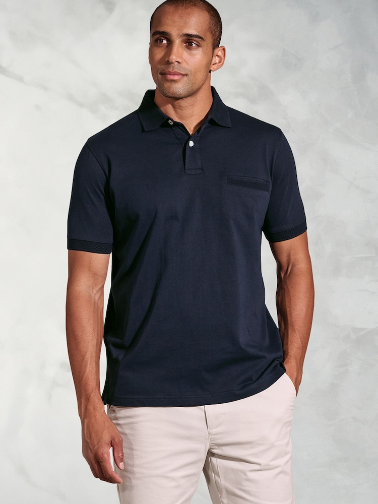 Brook Taverner Jersey 100% Cotton Polo Shirt - صورة 1 من 3