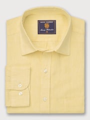 Brook Taverner Yellow Pure 100% Linen Shirt - Image 1 of 3
