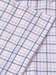 Brook Taverner White Oxford Tattersall Check 100% Cotton Shirt - Image 3 of 3