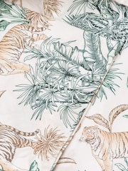 Brook Taverner Green Tropical Print 100% Cotton Shirt - Image 4 of 4