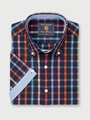 Brook Taverner Blue Portofino 100% Cotton Shirt - Image 2 of 4
