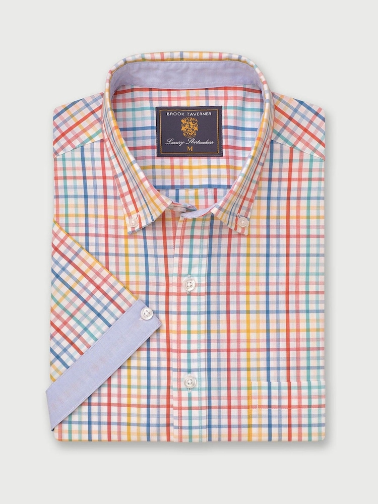 Brook Taverner White 100% Cotton Portofino Shirt - Image 2 of 4
