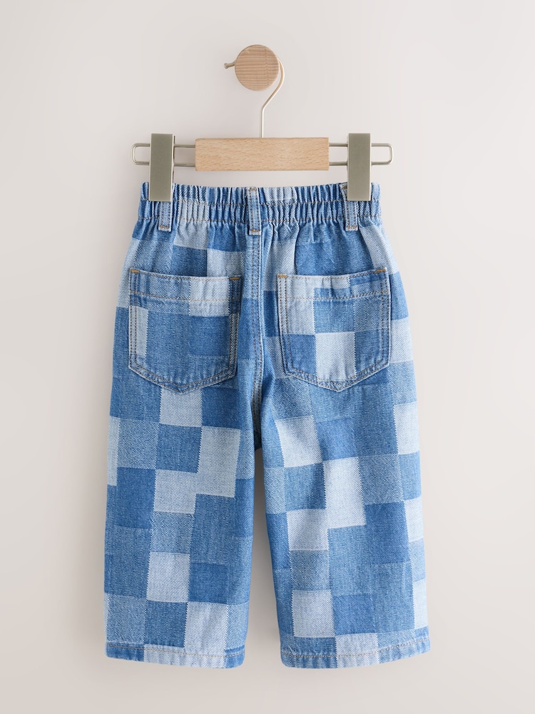 أزرق - جينز برجل واسعة (3 شهور- 7 سنوات) - صورة 2 من 4 أزرق - جينز برجل واسعة (3 شهور- 7 سنوات) - صورة 2 من 4