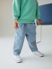 modra/White črtast; progast - Kavbojke Barrel (3mes-7yrs) - Slika 2 iz 5