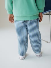 modra/White črtast; progast - Kavbojke Barrel (3mes-7yrs) - Slika 3 iz 5