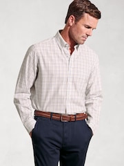 Brook Taverner Blue Tattersall Check 100% Cotton Shirt - Image 1 of 5