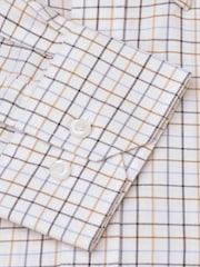 Brook Taverner Blue Tattersall Check 100% Cotton Shirt - Image 5 of 5