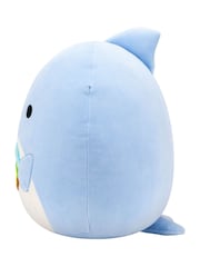 Jazawares Squishmallows 16in Samir the Light Blue Whale - Image 3 of 5