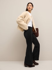 Black/Brown Smoothing Corduroy Bootcut Trousers 2 Pack - Image 3 of 11