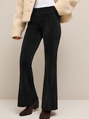 Black/Brown Smoothing Corduroy Bootcut Trousers 2 Pack - Image 4 of 11