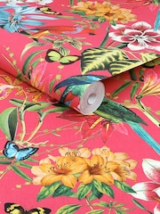 Graham & Brown Hot Pink Envy Paradiso A4 Wallpaper Sample - Image 3 of 4