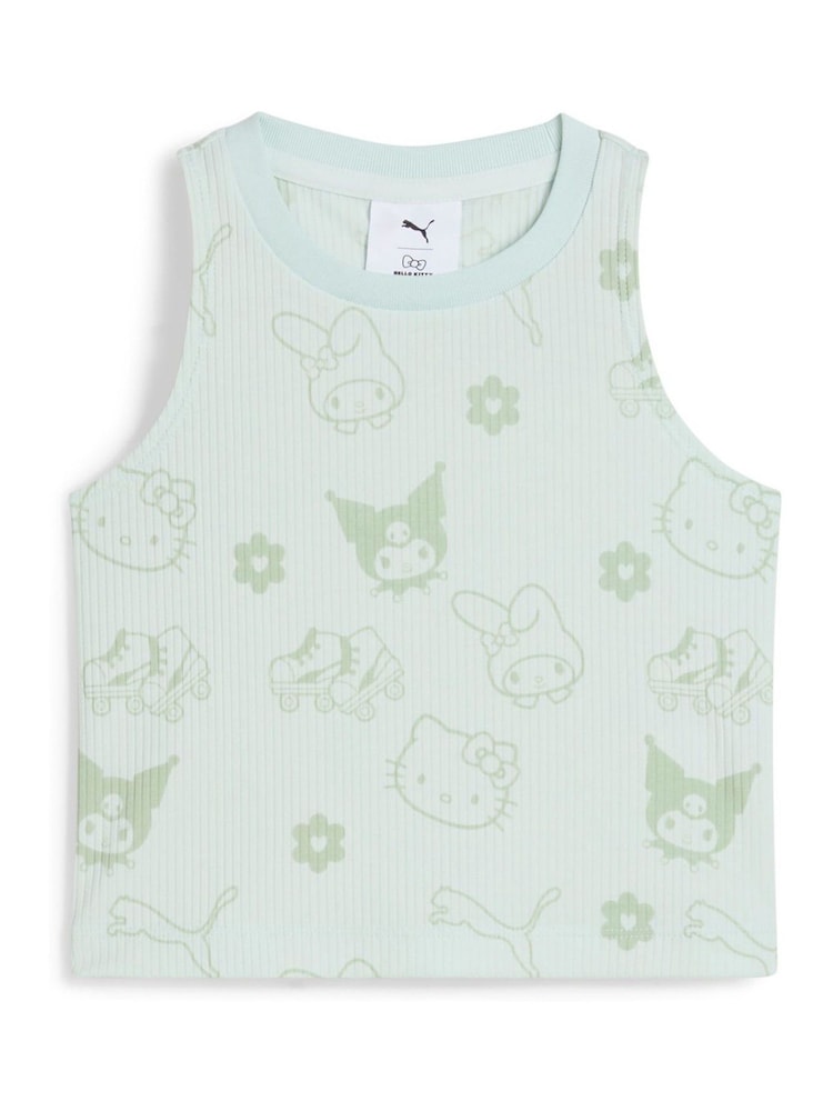 Puma Blue X Hello Kitty And Friends Kids Ribbed Tank Top - Image 1 of 2