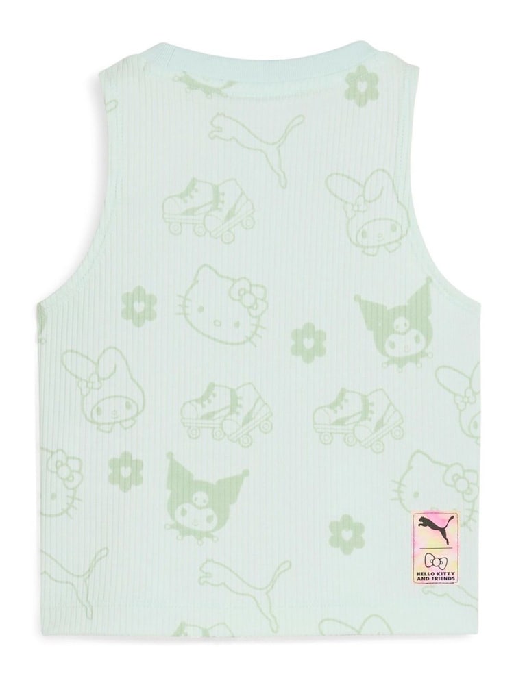 Puma Blue X Hello Kitty And Friends Kids Ribbed Tank Top - Image 2 of 2
