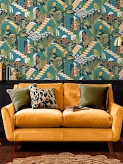 Graham & Brown Tropical Night Envy Vacay A4 Wallpaper Sample - Image 1 of 3