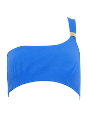 Star by Julien MacDonald Textured One Shoulder Bikini Top - صورة 4 من 5