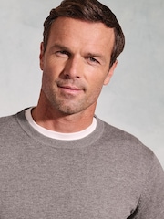 Brook Taverner Natural Crew Neck Jumper - Image 3 of 3