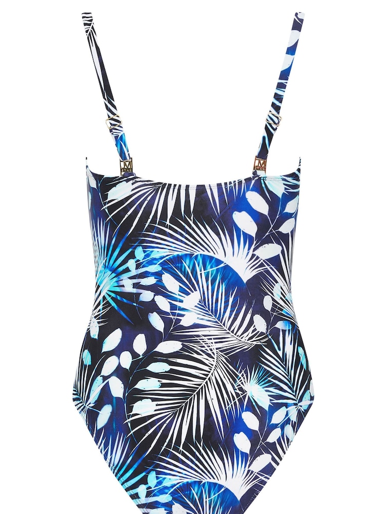 Star by Julien MacDonald U Bar Printed Swimsuit - صورة 4 من 4
