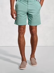 Brook Taverner Green Garment Dyed Casual Shorts - Image 1 of 3