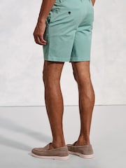Brook Taverner Green Garment Dyed Casual Shorts - Image 2 of 3