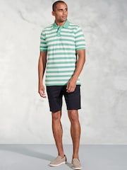 Brook Taverner 100% Cotton Bold Stripe Pique Polo Shirt - Image 2 of 3