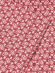 Brook Taverner Red Geo Print 100% Cotton Shirt - Image 3 of 3