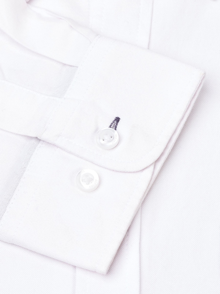 Brook Taverner White Regular Fit 100% Cotton Oxford Shirt - Image 4 of 4 Brook Taverner White Regular Fit 100% Cotton Oxford Shirt - Image 4 of 4