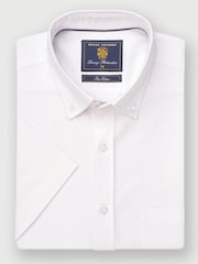 Brook Taverner White Cotton Oxford 100% Cotton Shirt - Image 2 of 4