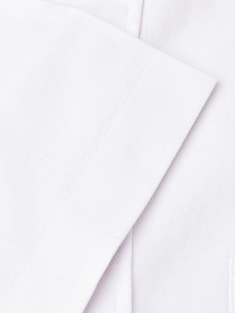 Brook Taverner White Cotton Oxford 100% Cotton Shirt - Image 4 of 4