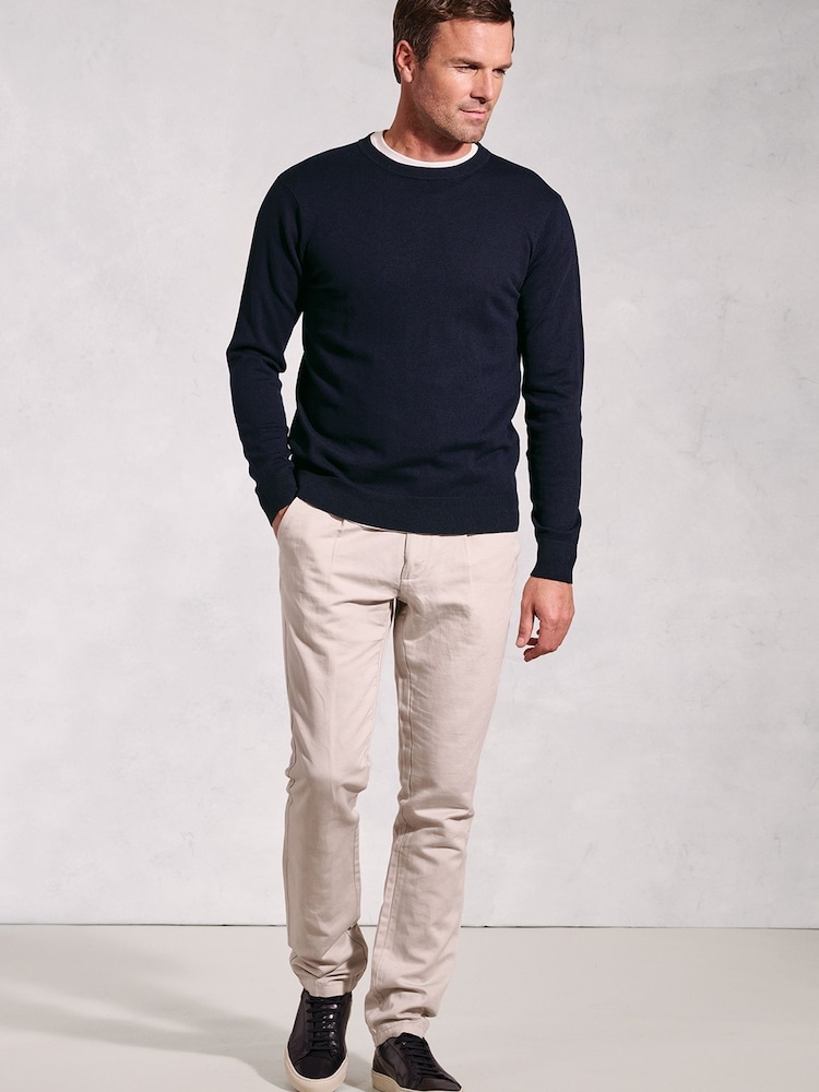 Brook Taverner Blue Crew Neck Jumper - Image 2 of 3