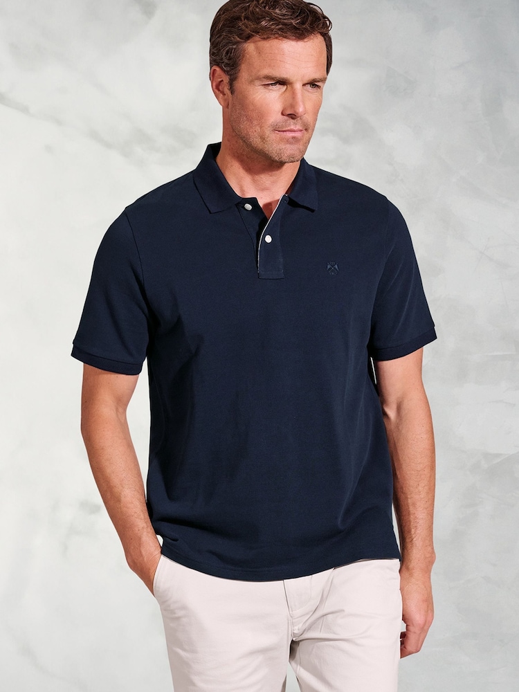 Brook Taverner Cotton Pique 100% Cotton Polo Shirt - صورة 1 من 4