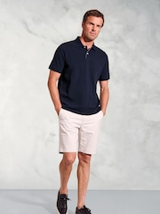 Brook Taverner Cotton Pique 100% Cotton Polo Shirt - صورة 2 من 4