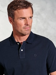 Brook Taverner Cotton Pique 100% Cotton Polo Shirt - صورة 3 من 4
