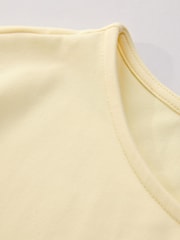Lemon Yellow Slim Fit Short Sleeve Soft Touch Polyamide T-Shirt - Image 7 of 8
