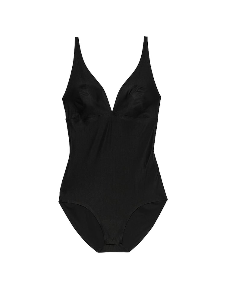 Victoria's Secret Black Shaping SheerSmoothing™ Plunge Bodysuit - Image 3 of 3 Victoria's Secret Black Shaping SheerSmoothing™ Plunge Bodysuit - Image 3 of 3