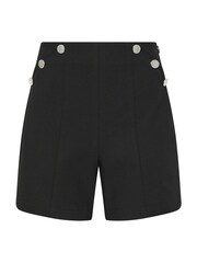 Star by Julien MacDonald Black Button Detail Shorts - Image 2 of 2