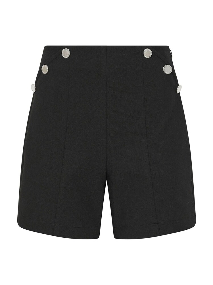 Star by Julien MacDonald Black Button Detail Shorts - Image 2 of 2 Star by Julien MacDonald Black Button Detail Shorts - Image 2 of 2