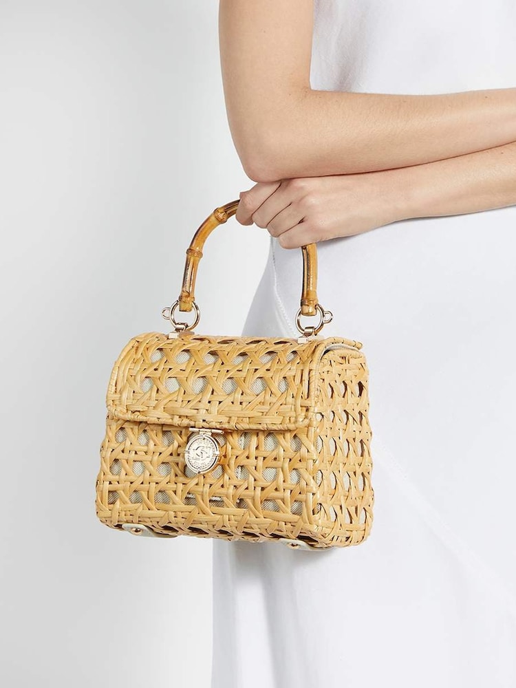 Dune London Natural Diadem Small Premium Basket Bag - Image 1 of 4