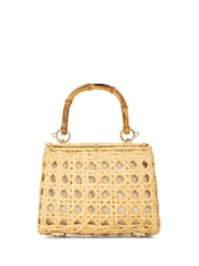 Dune London Natural Diadem Small Premium Basket Bag - Image 3 of 4