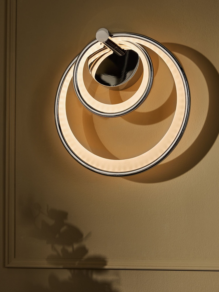 Chrome Raya LED Wall Light - Image 1 of 4 Chrome Raya LED Wall Light - Image 1 of 4
