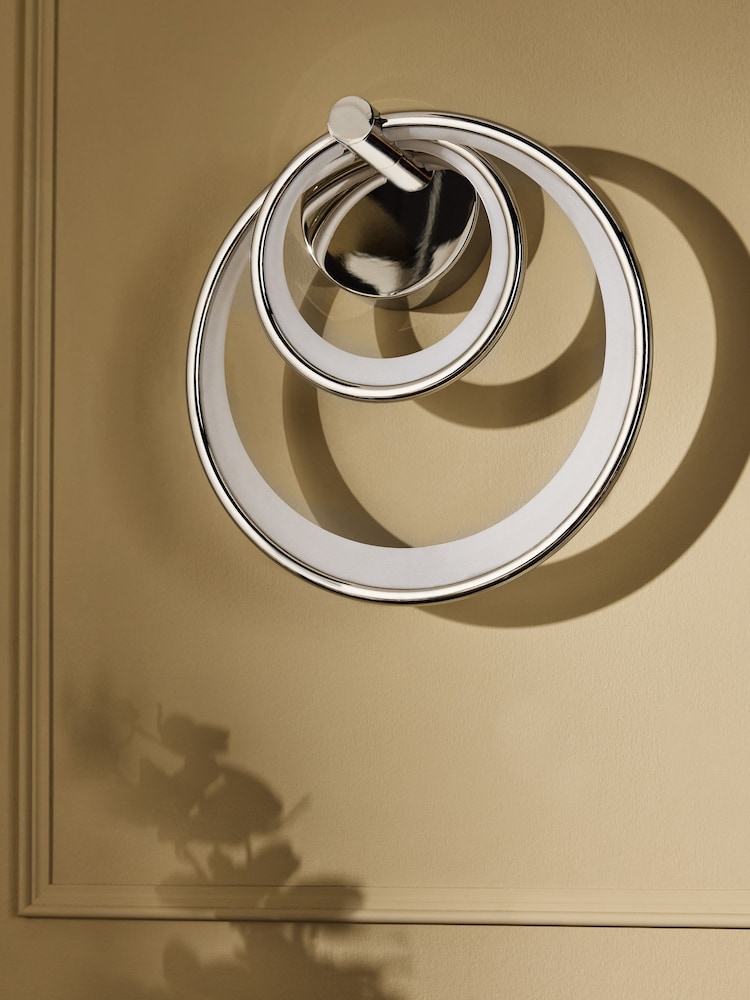 Chrome Raya LED Wall Light - Image 2 of 4 Chrome Raya LED Wall Light - Image 2 of 4