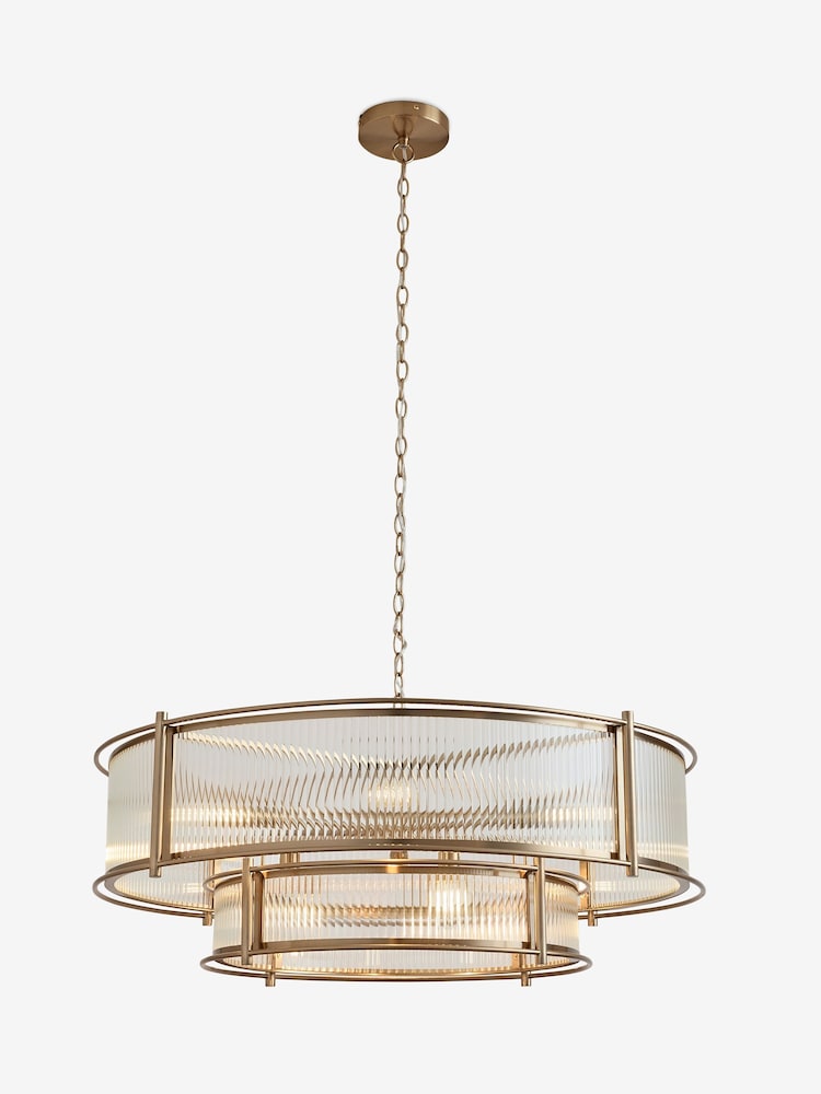 Brass Hertford Chandelier 9 Light Ceiling Light - Image 6 of 6 Brass Hertford Chandelier 9 Light Ceiling Light - Image 6 of 6