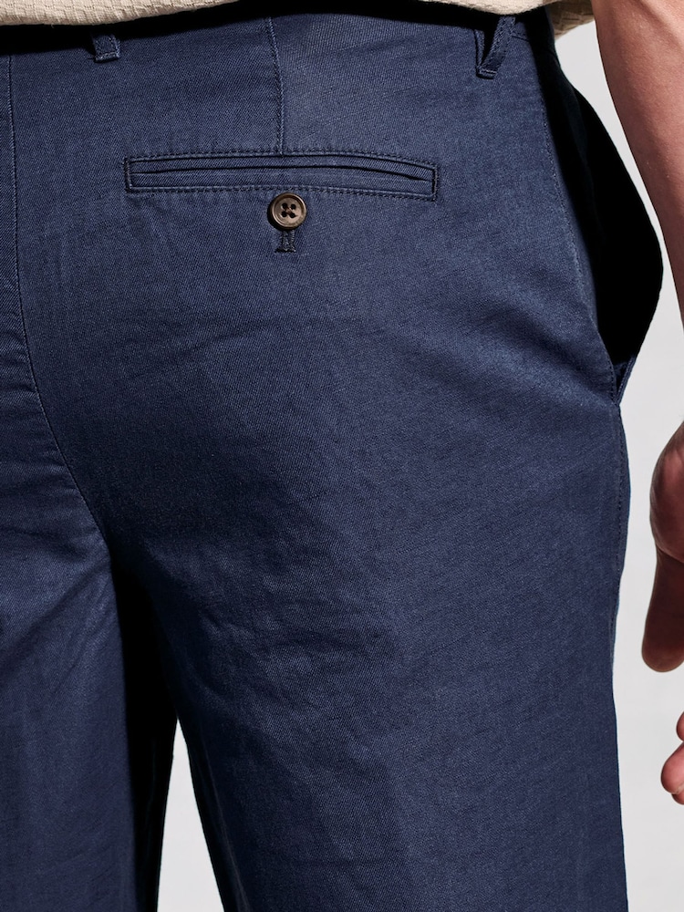 Shorts de algodão e linho Brook Taverner - Imagem 3 de 3