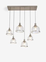 Brushed Nickel Gloucester 6 Light Pendant Ceiling Light - Image 4 of 4