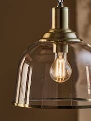 Brass Gloucester 1 Light Pendant Ceiling Light - Image 3 of 5