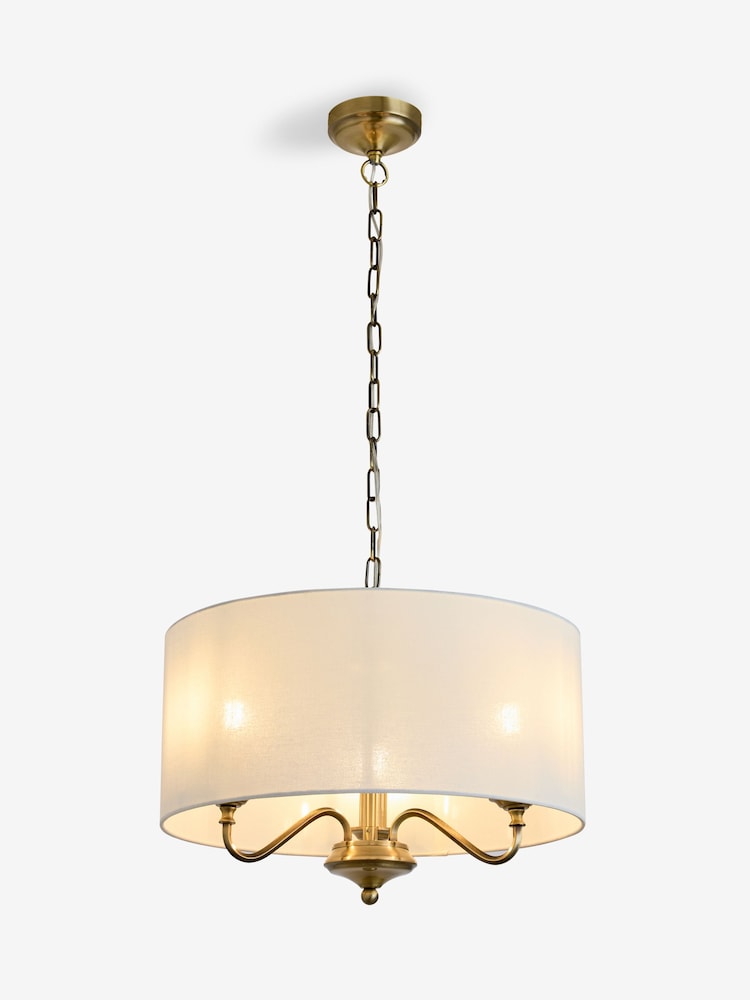 Brass Burford 6 Light Chandelier Light - Image 1 of 2 Brass Burford 6 Light Chandelier Light - Image 1 of 2