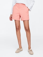 Naranja - Pantalones cortos chinos de talle medio 5" Downtown de Gap - Imagen 4 de 5