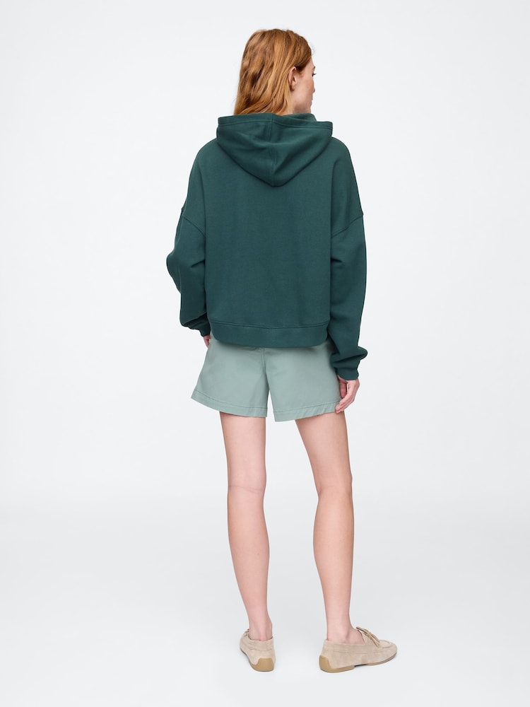 Verde - Pantalones cortos chinos de talle medio 5" Downtown de Gap - Imagen 2 de 5 Verde - Pantalones cortos chinos de talle medio 5" Downtown de Gap - Imagen 2 de 5